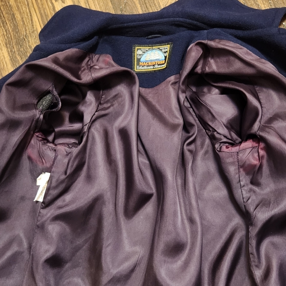 Mackintosh Wool Navy Pea Coat Sz 10 Save 15%! - Picture 12 of 16
